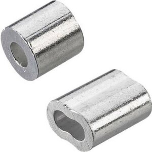 Richelieu Aluminum Cable Ferrules & Stops 3/32” 2 pk