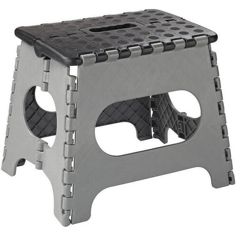 Simple Spaces Plastic Folding Step Stool 10-5/8”