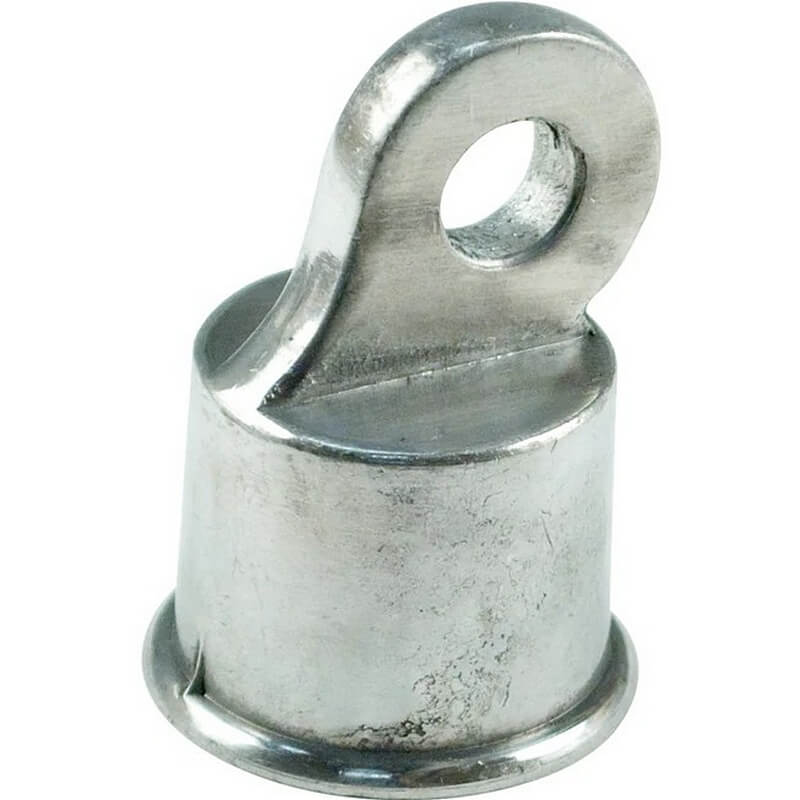 Yardlink Silver Aluminum Chain Link Rail End Cap 1-3/8”