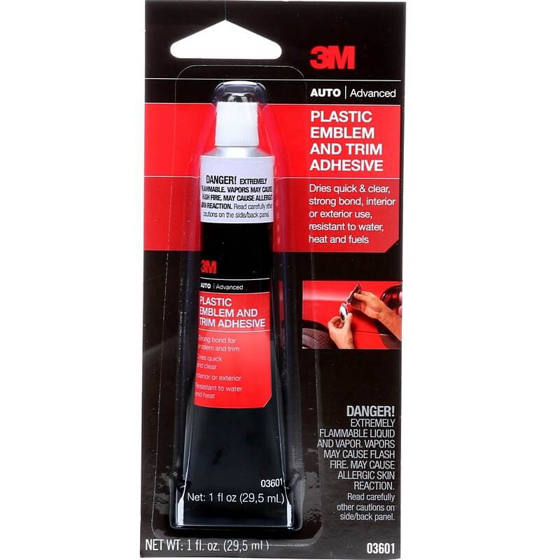 3M Clear Plastic Emblem & Trim Adhesive 1 oz