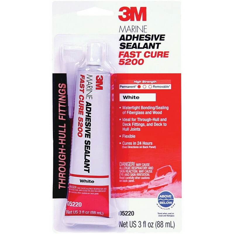 3M Fast Cure 5200 Marine Adhesive Sealant 3 oz