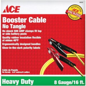Ace Heavy Duty No Tangle Booster Cables 8 ga 16’