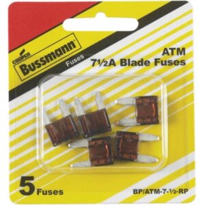 Bussmann BP.ATM-7-1/2-RP Brown ATM Mini Blade Automotive Fuses 7.5A 5 pk