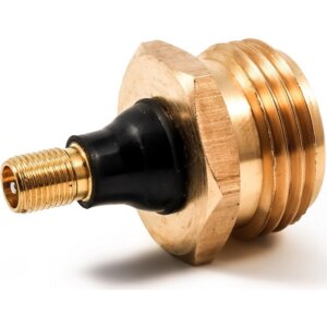 Camco Brass RV Blow-Out Plug with Shrader Valve