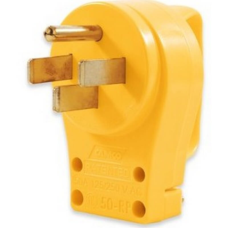 Camco PowerGrip Male Replacement Plug 50A