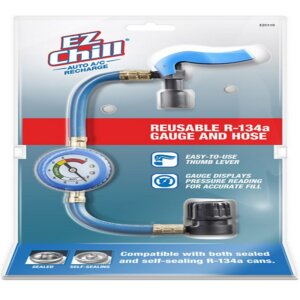 EZ Chill Reusable R-134a AC Gauge & Hose