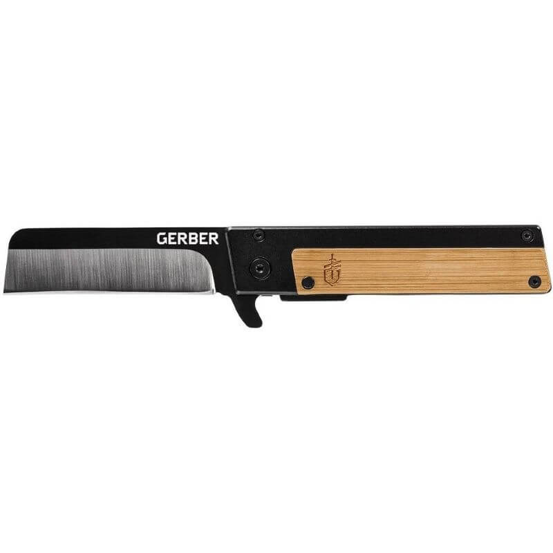 Gerber Quadrant Bamboo Handle Folding Knife 2.7”