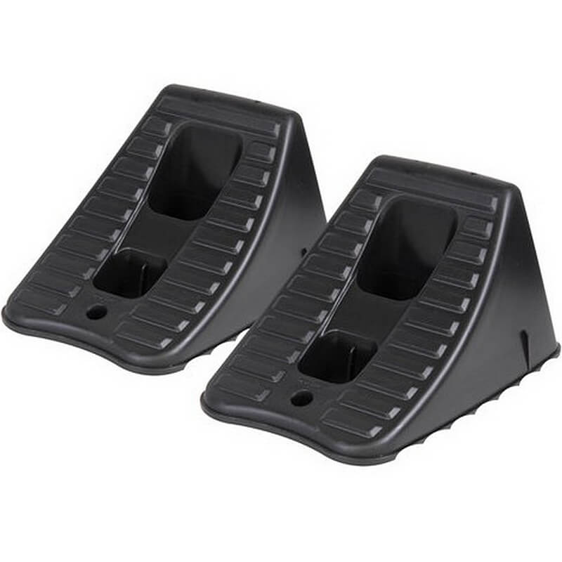 Hopkins FloTool Heavy-Duty Plastic Wheel Chocks 2 pk