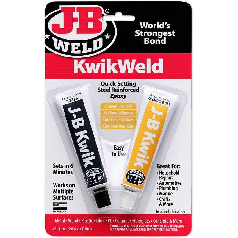 J-B Weld KwikWeld Quick-Setting Steel Reinforced Epoxy 2 oz