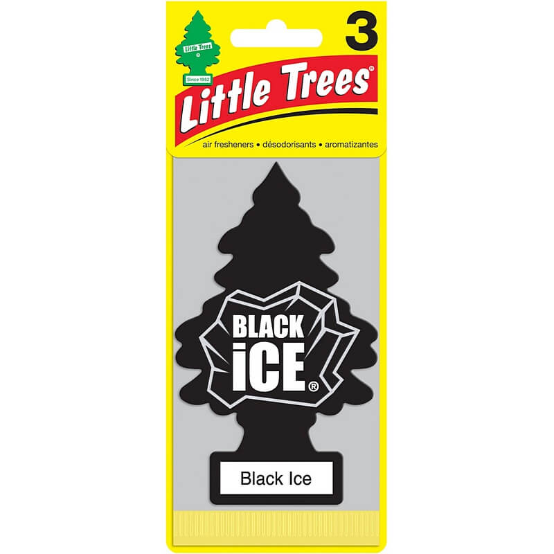 Little Trees Black Ice Air Freshener 3 pk