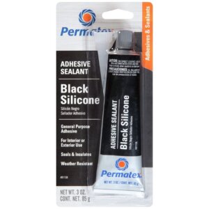 Permatex Black Silicone Adhesive Sealant 3 oz