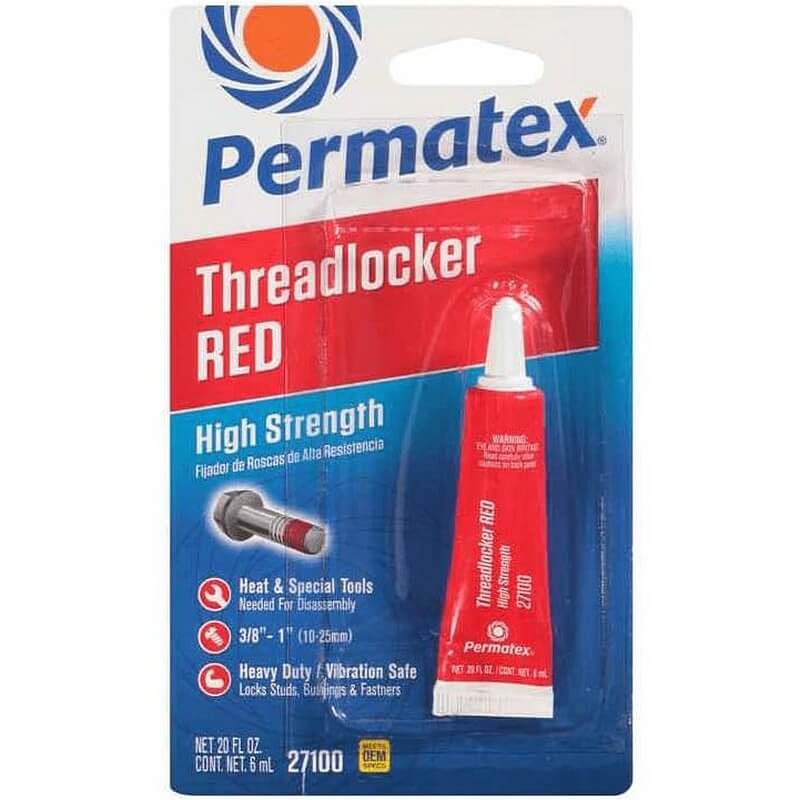 Permatex High Strength Red Threadlocker 6 mL