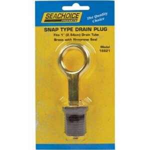 Seachoice Snap Type Brass Drain Plug 1”