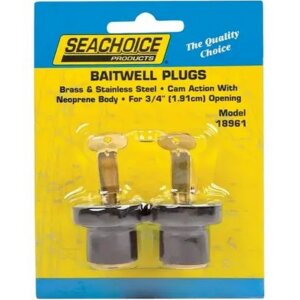 Seachoice Stainless Steel Deck & Baitwell Plugs 3/4” 2 pk
