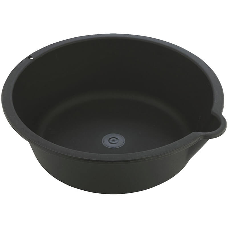 Shop Craft Black Poly Round Oil Drain Pan 6 qt