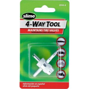 Slime 4-Way Tire Valve Tool