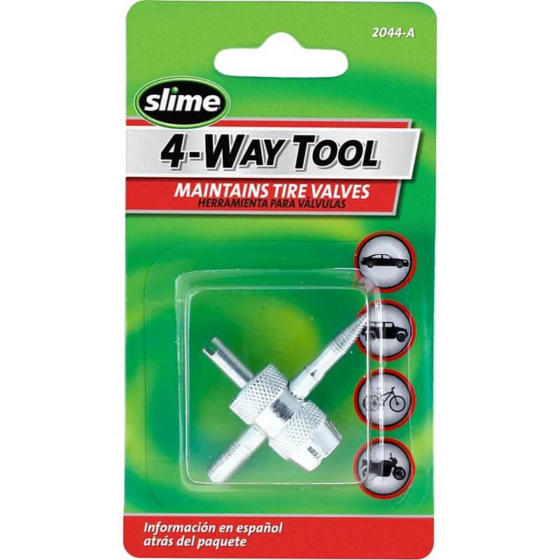Slime 4-Way Tire Valve Tool