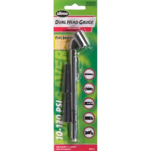 Slime Dual-Head Tire Pressure Gauge 10-120 PSI