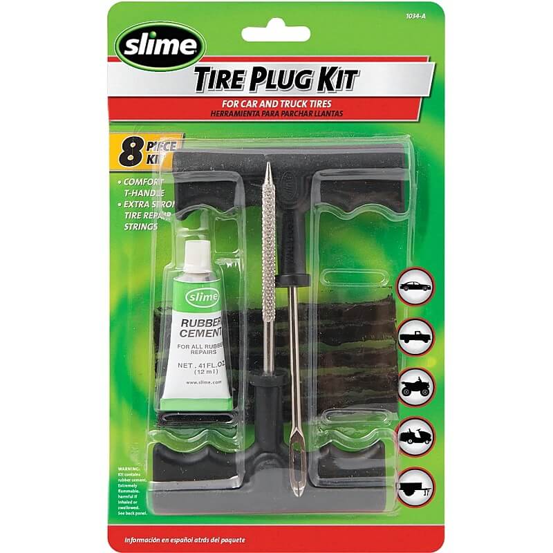 Slime T-Handle Tire Plug Repair Kit 8 pc