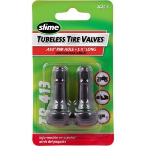 Slime Tubeless Rubber Tire Valves 1-1_4” 2 pk