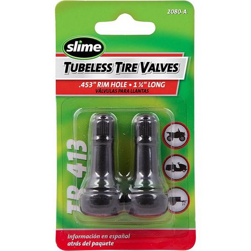Slime Tubeless Rubber Tire Valves 1-1_4” 2 pk