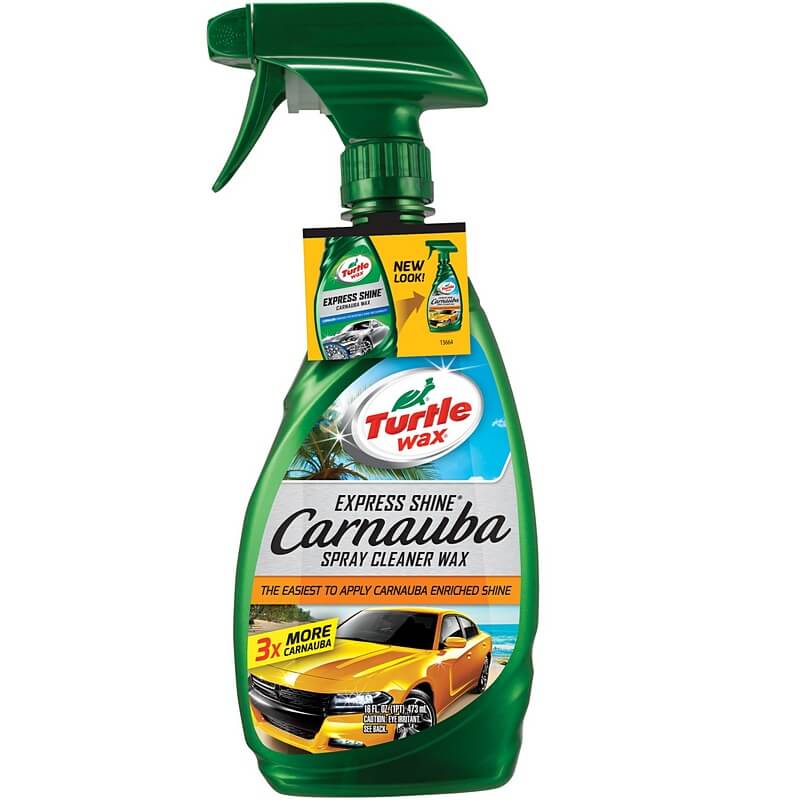 Turtle Wax Express Shine Carnauba Spray Cleaner Car Wax 16 oz