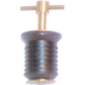 US Hardware Stainless Steel T-Handle Drain Plug 1”
