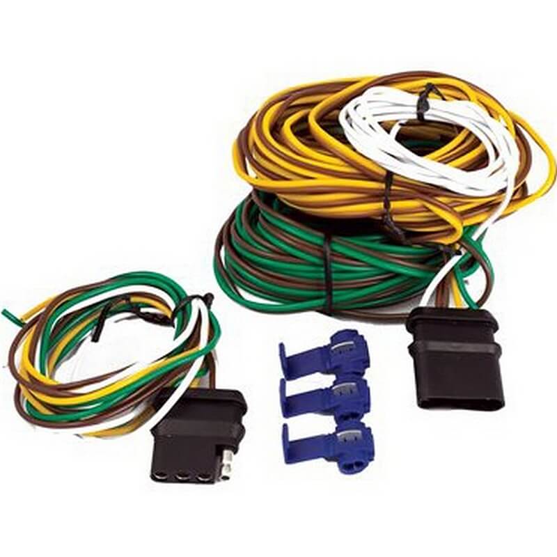 Uriah 4-Pole Flat Trailer Wiring Kit 20’