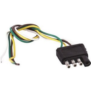 Uriah 4-Way Flat Trailer End Connector Harness w/ 12” Lead