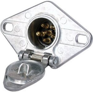 Uriah 6-Way Round Pin Vehicle End Trailer Connector