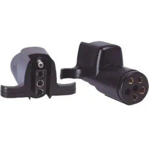 Uriah 6-Way Round to 4-Flat Electrical Circuit Adapter