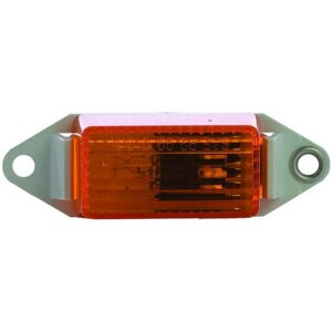 Uriah Amber Trailer Marker Light with White Base 3-1/4”x1”