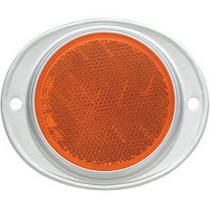 Uriah Amber Trailer Reflector with Aluminum Housing 3”
