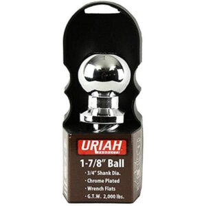 Uriah Chrome Hitch Ball 1-7/8”x3/4”