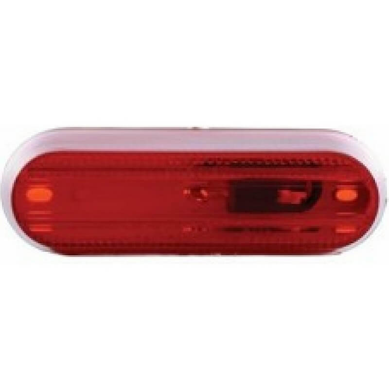 Uriah Oval Red Clearance Marker Light 3-1/2”x1-1/8”