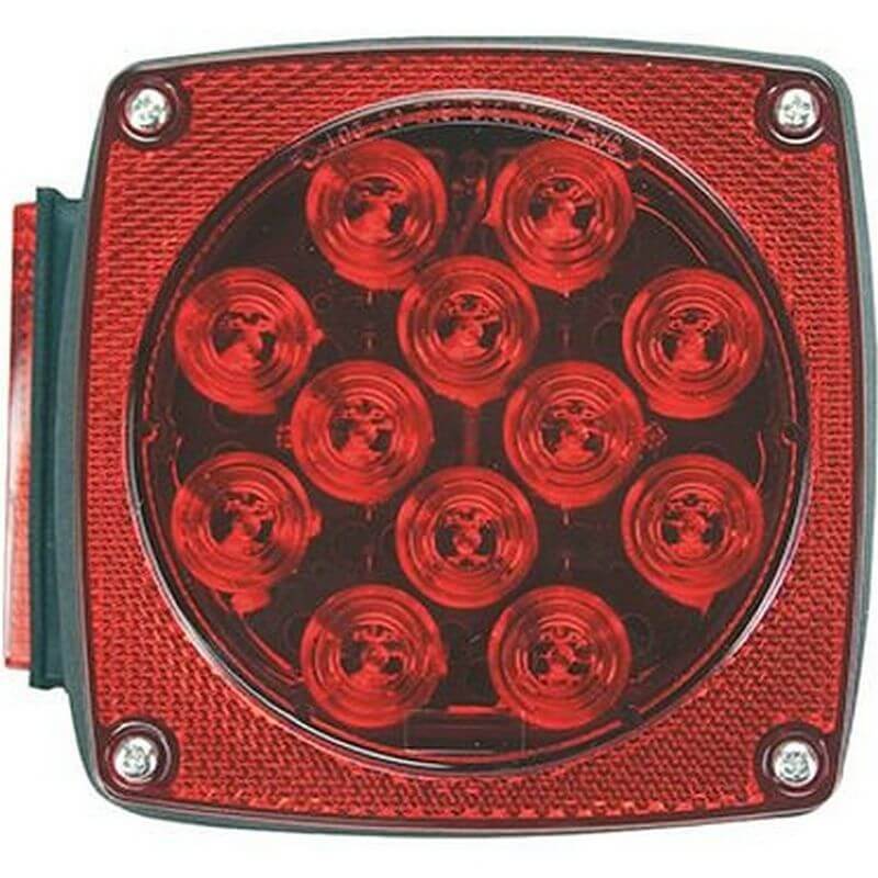 Uriah Red LED Square Stop/Tail/Turn Light 4-1/2”