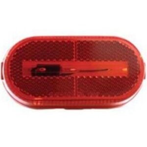 Uriah Red Oval Trailer Marker Light 4-1/8”x2”