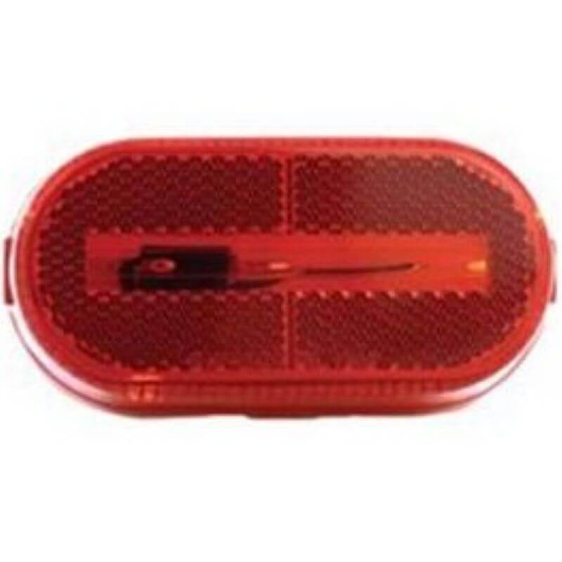 Uriah Red Oval Trailer Marker Light 4-1/8”x2”
