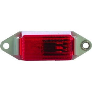 Uriah Red Trailer Marking Light with White Base 3-1/4”x1”