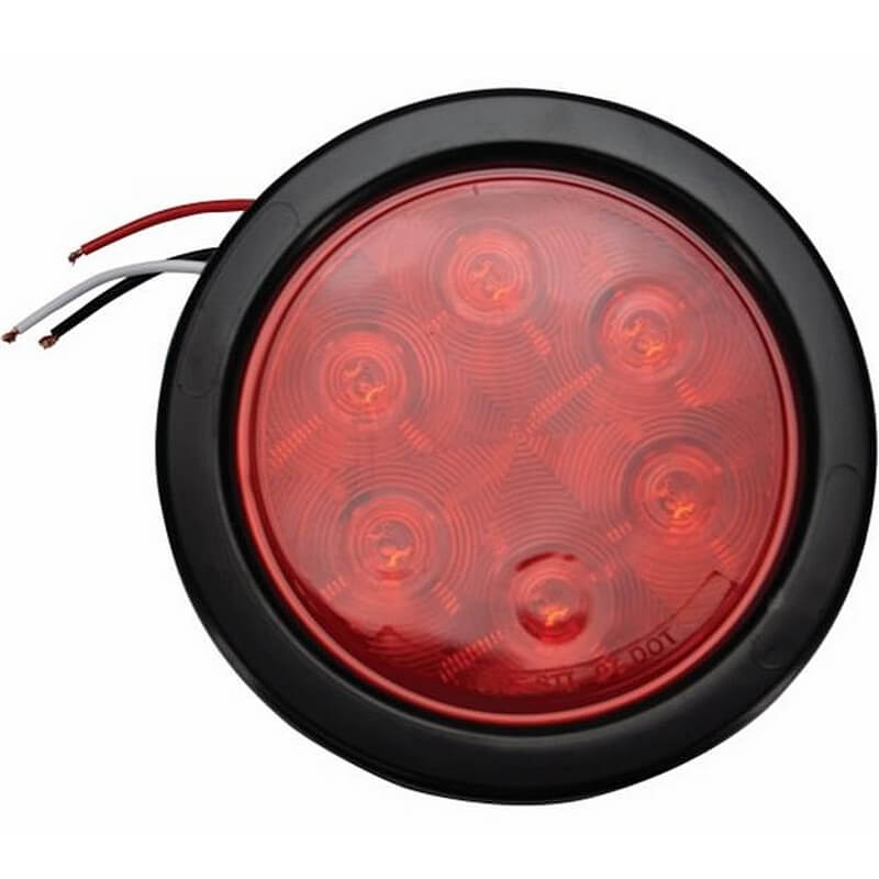 Uriah Round LED Stop/Turn/Tail Trailer Light Kit 4”