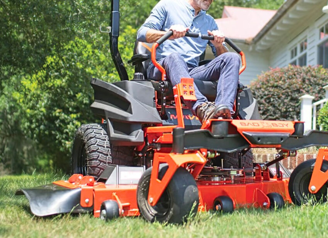 Zero-turn mowers and outdoor power equipment for large properties throughout Christian and Greene County.